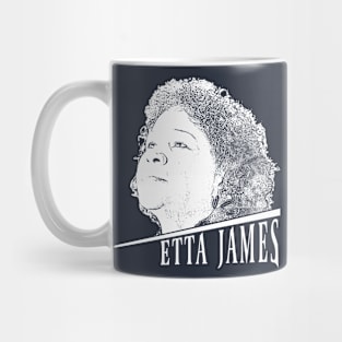 Etta James // White Retro Mug